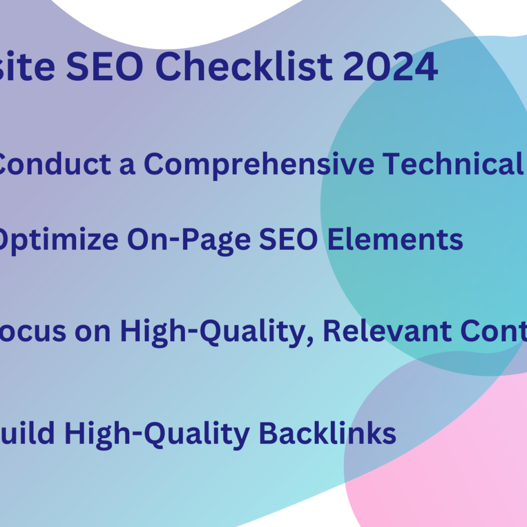 Website SEO Checklist 2024