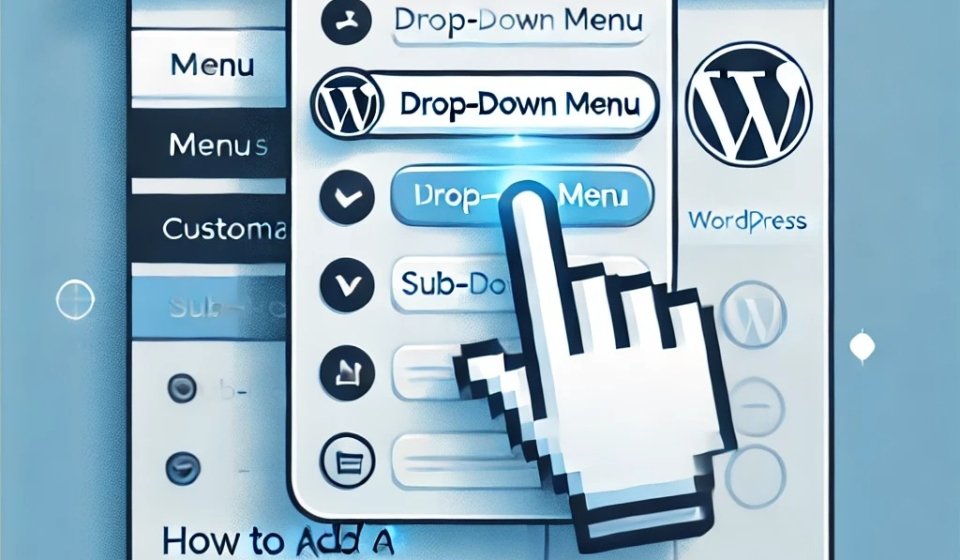 how to add a drop down menu in wordpress